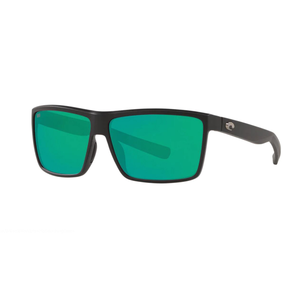 Costa Rinconcito Sunglasses Polarized in Matte Black with Green Mirror 580G